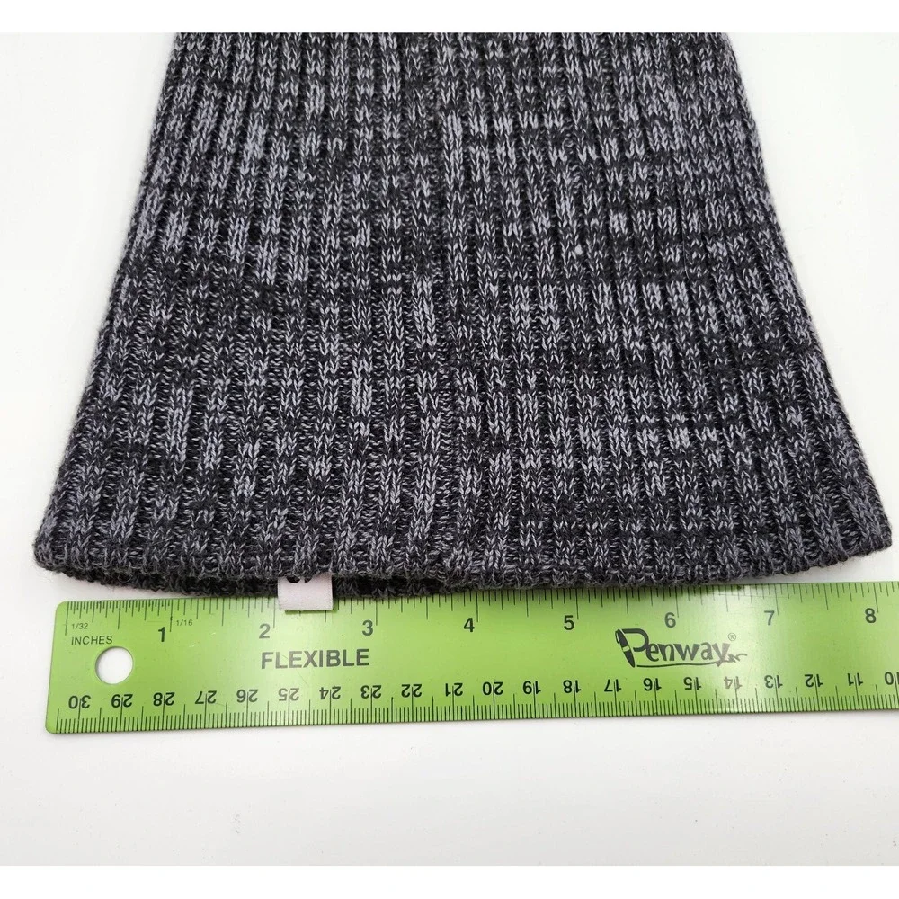 Adidas Beanie Cap Men's OSFW Heather Gray‎ Cotton Knitted Logo Cuffed Winter